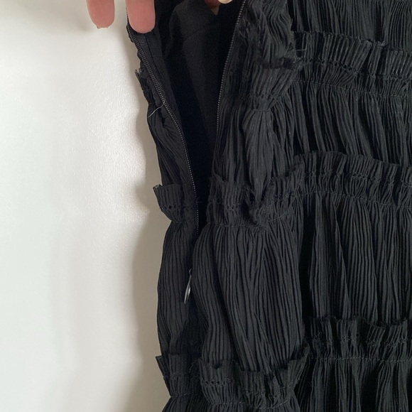 Zara Little Bow Textured Black Slip Dress Corset Camisole Burlesque Paris NWT S - Picture 13 of 16